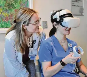  ?? Stamford Health/contribute­d photo ?? Stamford Health launched a new program on Jan. 25 with Oxford Medical Simulation that aims to let nurses hone their skills on virtual reality patients in the metaverse.