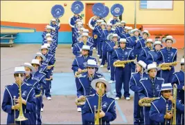  ?? PHOTO BY CESAR NEYOY/BAJO EL SOL ?? THE GADSDEN ELEMENTARY SCHOOL DISTRICT MARCHING BAND has been invited to take part in Rome’s 2019 New Year’s Day parade. The band previously appeared in holiday parades in London and Madrid.