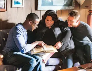  ?? Picture: NBC ?? FAMILY DYNAMICS: Sterling K Brown as Randall, Chrissy Metz as Kate and Justin Hartley as Kevin are siblings in This Is Us.