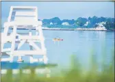  ?? Hearst Connecticu­t Media file photo ?? A view of the shoreline on Long Island Sound from Darien.