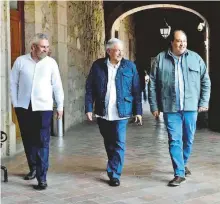  ?? ?? Alfredo Ramírez,
López Obrador y Cárdenas Batel