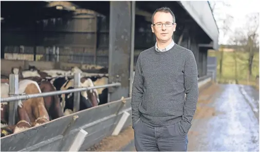  ??  ?? UNHAPPY: NFU chief executive Scott Walker has described the level of debt in Scottish farming as ‘bad news’