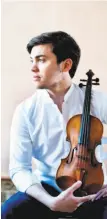  ?? Giorgia Bertazzi ?? Benjamin Beilman will join the Berkeley Symphony.