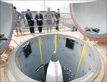  ?? John Wagner Fairbanks Daily News-Miner ?? IMMEDIATE PLANS are to build two $1-billion radar installati­ons and add 20 rocket intercepto­rs to the 44 now deployed in silos at Ft. Greely in Alaska, above, and Vandenberg Air Force Base in Santa Barbara County.