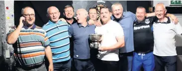  ??  ?? Players from the Birchfield celebrate winning the Lt Wilkinson Cup.