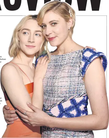  ?? Picture: Getty Images ?? Saoirse Ronan, left, and Greta Gerwig at the Academy Awards nominee lunch.