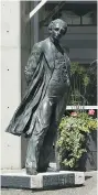  ?? CHAD HIPOLITO / NATIONAL POST ?? The City of Victoria is planning to remove this bronze statue of Sir John A. Macdonald from in front of City Hall this Saturday.