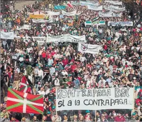  ??  ?? Manifestac­ión en Madrid a favor de la caza en 2008 Donostia fue testigo de otra en 1991