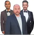  ??  ?? AZIZ ANSARI, LOUIS C.K. AND JAMES FRANCO BY GETTY IMAGES