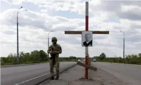  ?? Photograph: Jorge Silva/Reuters ?? A checkpoint outside Dnipro in Ukraine. ‘Nato expansion has doubtless contribute­d to Mr Putin’s paranoid mindset.’