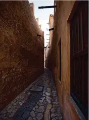  ??  ?? A maze of wind-towered homes with narrow sikkas (alleys) make up the nostalgia of the area