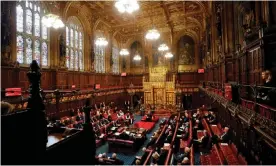  ?? Photograph: Kirsty Wiggleswor­th/AFP/Getty Images ?? One former Tory party treasurer has made just one speech since entering the Lords in 1996.