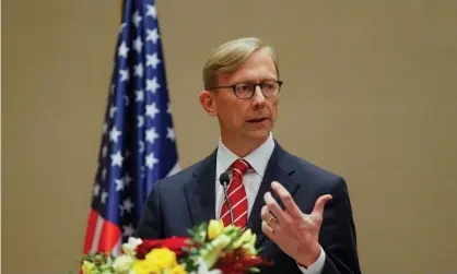  ?? Photograph: Hamad I Mohammed/Reuters ?? Brian Hook in June. Mike Pompeo said Hook had ‘achieved historic results countering the Iranian regime’.