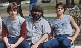  ?? Lowe. Photograph: Nancy Moran ?? On set … C Thomas Howell, who played Ponyboy Curtis, Francis Ford Coppola and Rob