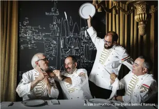  ??  ?? Arzak Instructio­ns, the brains behind Ramses