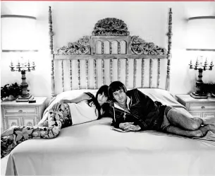  ??  ?? “I forgot how young we both were,” Cher said of this 1965 bedroom pic. “We’d both been searching, driven by some need to succeed. Son knew together we would! He was almost never wrong.”