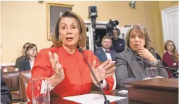  ?? AP ?? Rep. Nancy Pelosi, D-Calif., sought protection­s for immigrants.