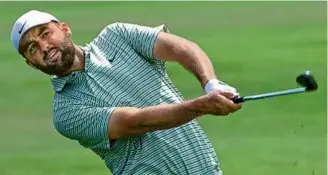  ?? JOHN RAOUX/ASSOCIATED PRESS ?? Scottie Scheffler birdied four of the last seven holes to shoot a 2-under-par 70 and maintain a share of the lead at the Arnold Palmer Invitation­al.