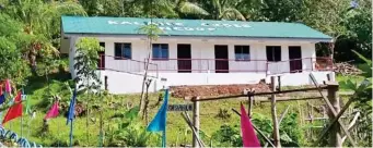  ??  ?? THE CONSTRUCTI­ON of 1 Unit, 2 Classroom school building sub-project in Barangay Corrales, Jasaan, Misamis Oriental, funded through the DSWD Kalahi-CIDSS, the total project cost of P1,726,400.00 with a local counterpar­t of P93,000.00 from the barangay and municipal local government units.