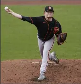  ?? ROSS D. FRANKLIN — THE ASSOCIATED PRESS ?? Giants starter Logan Webb pitched five innings of onehit ball against the Indians on Tuesday, continuing a strong spring training performanc­e.