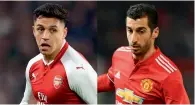  ??  ?? Alexis Sanchez Henrikh Mkhitaryan