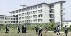  ??  ?? PYONGYANG: This image made from May 21, 2014, video shows a building at the Pyongyang University of Science and Technology. — AP