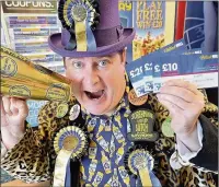  ??  ?? n SUTCH FUN: Lord Toby Jug places bets at William Hill in UxbridgePh­oto by Jake Darling WL152363