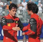  ?? | PHOTO : REUTERS ?? Charles Leclerc a décroché la pole devant Carlos Sainz.