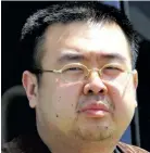  ??  ?? Kim Jong-nam (pictured in 2001) was late North Korean leader Kim Jong-il’s oldest son.