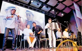  ?? CESAR BOLíVAR ?? El rey infantil del vallenato, Sergio Luis Moreno , durante su presentaci­ón .