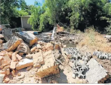  ?? CANTERLA ?? Restos de la Casa Duclós tras su demolición en 2018.