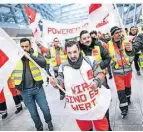  ?? FOTO: KUSCH/DPA ?? Bereits 2019 kam es zu Streiks bei der Bodenabfer­tigung.