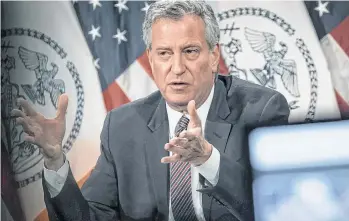 ?? FLICKR ALCALDÍA DE NYC ?? El alcalde Bill de Blasio detalló planes del Fondo para el Avance de NYC.