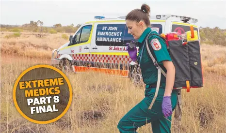  ?? Picture: OLIVER ECLIPSE ?? St John Intensive Care Paramedic Larrissa Jennion spent 10 years as a nursing assistant before joining St John. Now she is at the front line of the battle against our region’s chronic problems