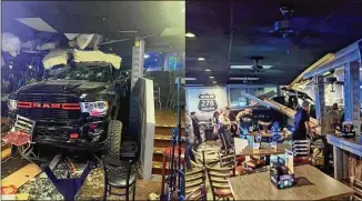 ?? COURTESY ?? Several people were injured in July after a driver ran his truck into the 278 South Bar & Grill in Hiram, hitting several people, and also opened fire, police said.
