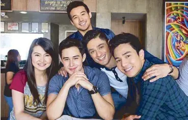  ?? —Photo from Barbie’s Facebook page ?? With leading men (clockwise) Ken Chan, Addy Raj, Jak Roberto and Ivan Dorschner