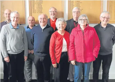  ??  ?? Letham Grange Golf Club committee members, from left: Mike Nelson, Jim O’Donnell, Bob Whyte, Doug Greenhill, Malcolm Turner (captain), Isabel Cowan, Rob Kelly, Joyce Grant and Mike Cummins. Below: the course has recently been renovated.