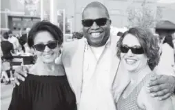  ??  ?? Michelle Lucero, chair of the MSU board of trustees, left, with fellow board member Terrance Carroll and Kelly Brough, president/CEO of the Denver Metro Chamber of Commerce.