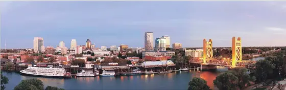  ?? VISIT SACRAMENTO ?? Sacramento, population 500,000, sits pretty on the Sacramento River. Even those from San Francisco have noticed Sacramento’s vibe and quality of life.