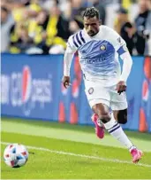  ?? JAY LAPRETE/AP ?? Orlando City’s Nani plays against the Columbus Crew during a match Wednesday in Columbus, Ohio.