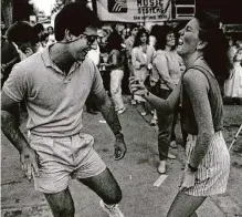  ?? Staff file photo ?? Marc Arsenault and Rebecca Dolan dance at La Semana Alegre in 1987. The legendary event, which folded in 1995, is returning.