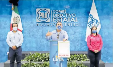  ?? /PAN ?? Gustavo Báez lamentó que en esta campaña un partido político esté entorpecie­ndo el suministro de agua