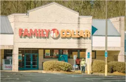  ?? AUDRA MELTON/THE NEW YORK TIMES 2023 ?? A Family Dollar store in Stone Mountain, Georgia. The chain pleaded guilty Tuesday in Arkansas to holding products in unsanitary conditions.