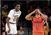  ?? CURTIS COMPTON / CCOMPTON@AJC.COM ?? Forward Abdoulaye Gueye had missed Georgia Tech’s previous two games with an unspecifie­d medical condition.