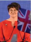  ??  ?? Arlene Foster’s DUP is propping up the government