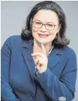  ?? FOTO: DPA ?? SPD-Fraktionsv­orsitzende Andrea Nahles.