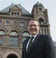  ?? FRANK GUNN/THE CANADIAN PRESS FILE PHOTO ?? Green Party Leader Mike Schreiner says his party will be strong advocates for a new proposed subsidy, because “if you want to produce legislatio­n in the public interest, the public should fund political parties.”