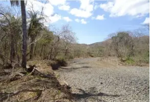  ?? Cortesía ?? Esta es otra toma del río Cuajiniqui­l, en Guanacaste, durante la época seca.