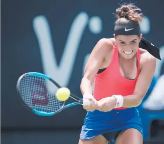  ?? / CORTESÍA @SOFIASANCH­EZZ ?? Ana Sofía Sánchez estará en el Abierto de Tenis de Monterrey, primero en la clasificac­ión.