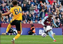  ?? ?? COOL FINISH: Moussa Diaby fires Aston Villa into a 36th-minute lead